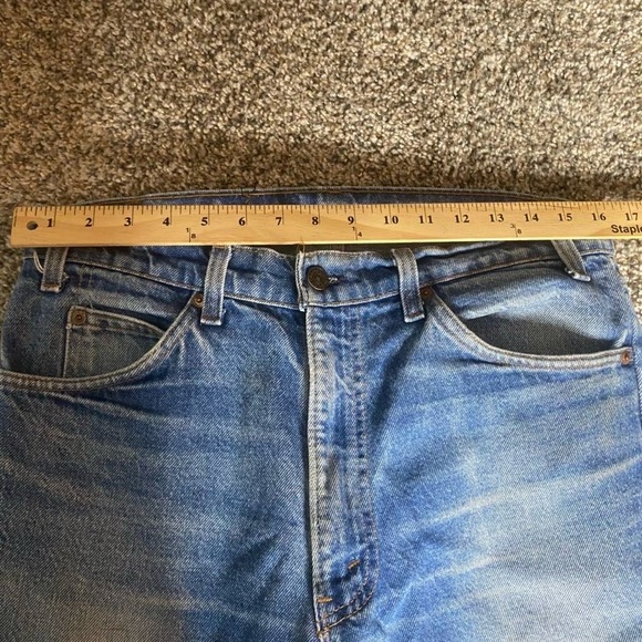 Vintage Levi’s 02505 0217 Jeans Mens 32x29 Blue 1980s Orange Tab Made In USA - Picture 4 of 9